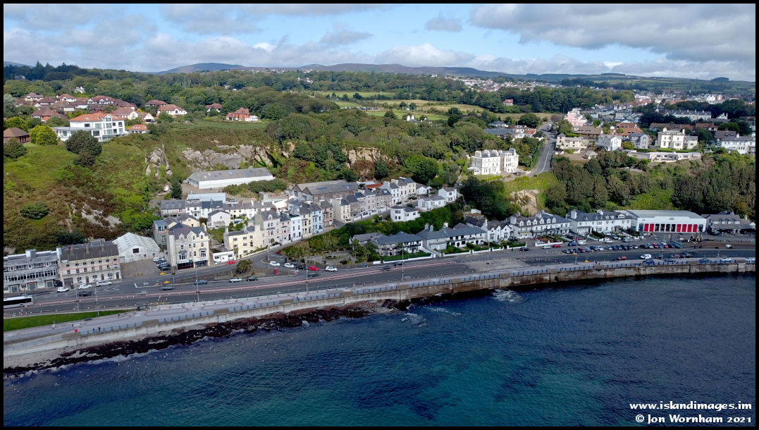 Aerial view at Summerhill, Douglas, Isle of Man 22/8/21